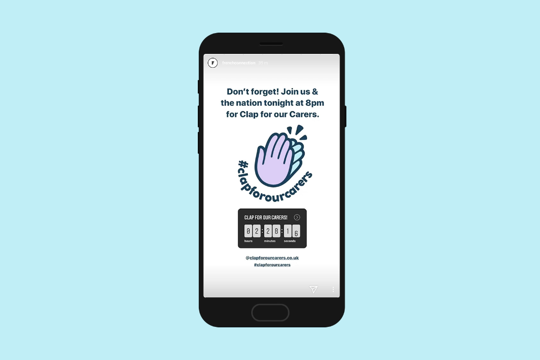#ClapForOurCarers design by Creative Clinic