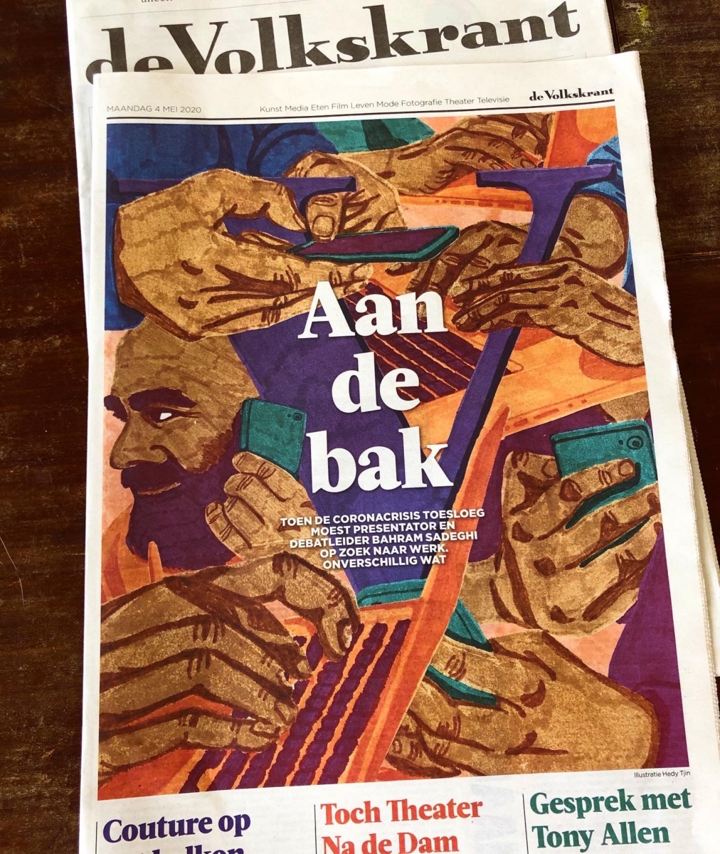 Illustratie van Hedy Tjin voor De Volkskrant