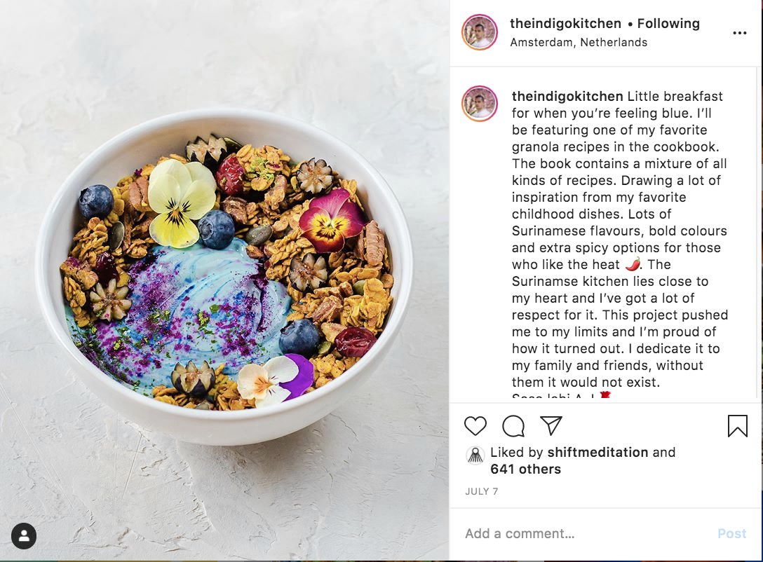 Instapost @theindigokitchen