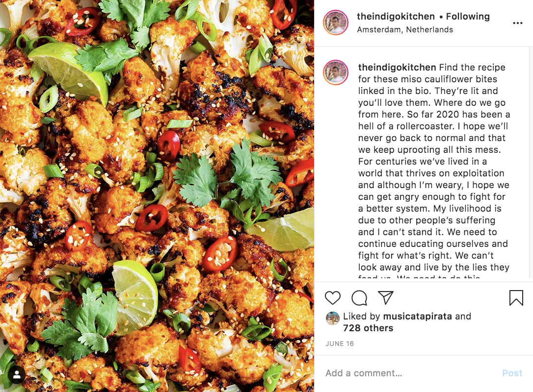 Instapost @theindigokitchen