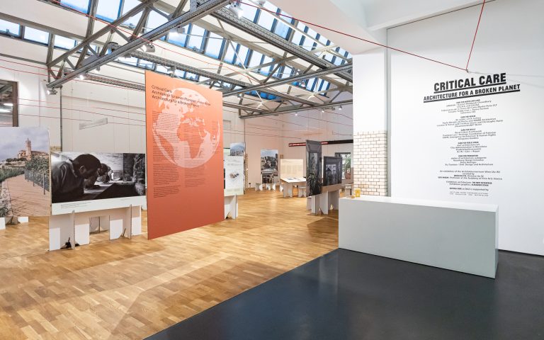 The Critical Care exhibition curated by Angelika Fitz & Elke Krasny, presented first at the Architekturzentrum Wien (Az W) presents 21 current projects from around the world. Image credits: Leon Lenk