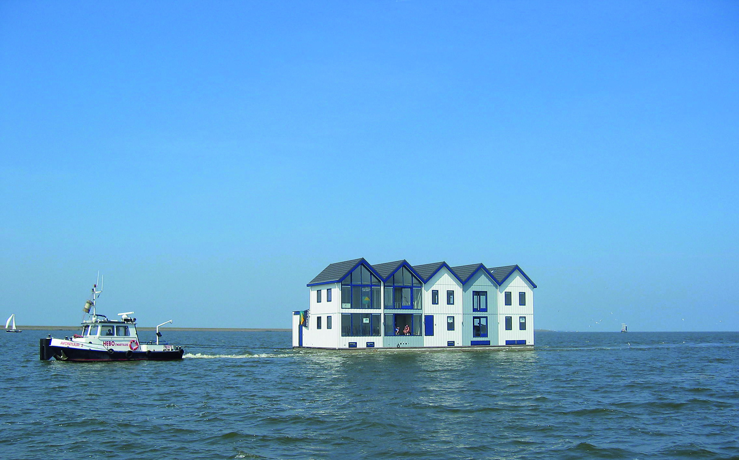 © ABC Waterwoningen Urk. Drijvend kantoor van Team Heiner