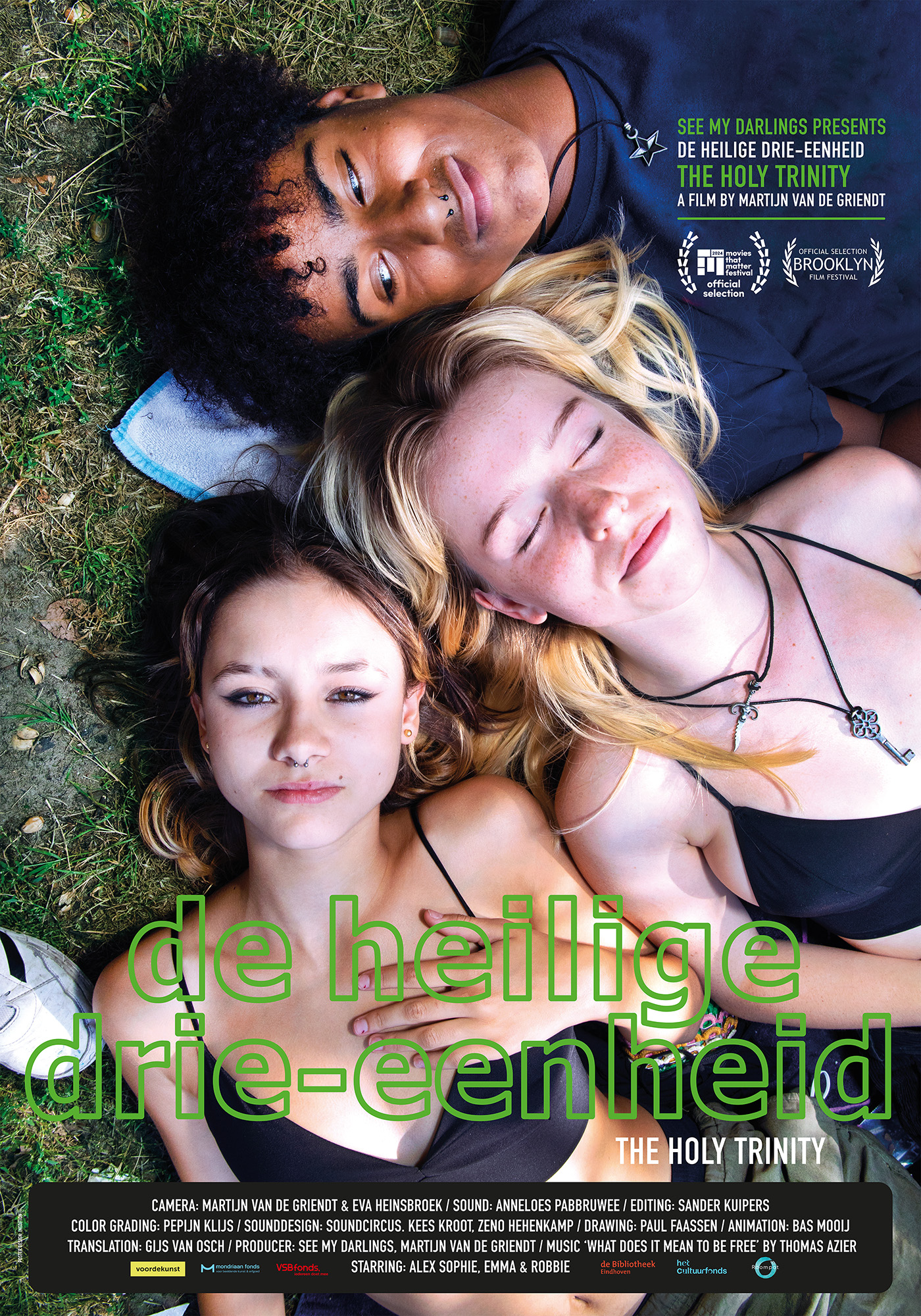 photo/copyright: Martijn van de Griendt Robbie, Alex Sophie & Emma from the documentary: The Holy Trinity / De Heilige Drie-eenheid