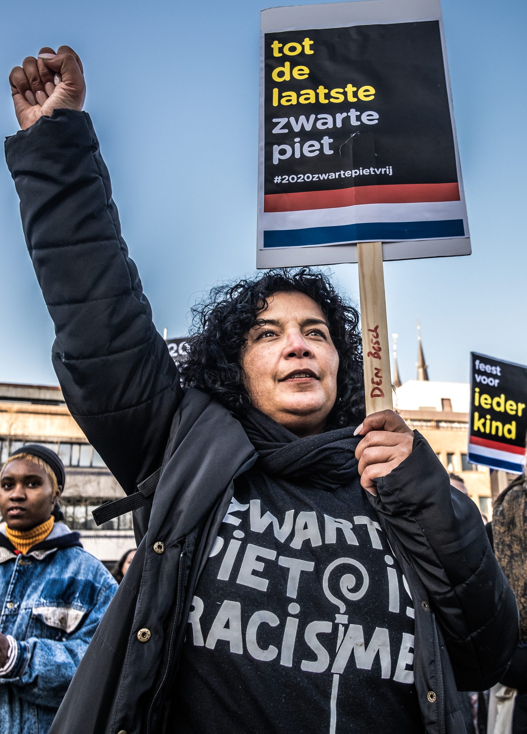 EIndhoven, 30/11/19 | KOZP (Kick Out Zwarte Piet) houdt een manifestatie op het Stadhuisplein in Eindhoven tegen BlackFace en geweld tegen de activstengroep. Foto: Joris van Gennip